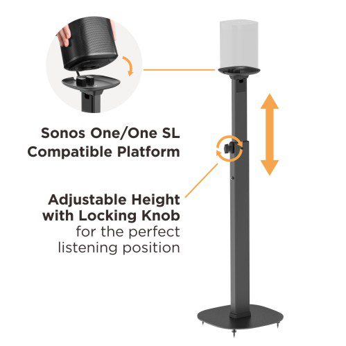 HOT高品質】 Sonos One/One SL 対応スタンド ブラック Stand for One