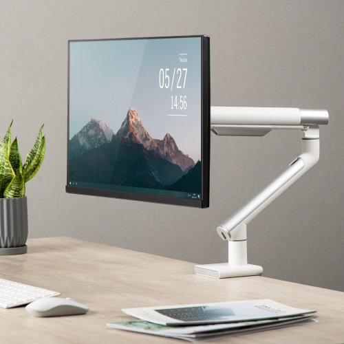 Single Monitor Premium Slim Aluminum Spring-Assisted Monitor Arm LDT49-C012 For most 17"~32" Monitors from china(chinese)