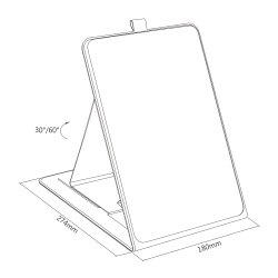 Foldable Desktop Glass Whiteboard 