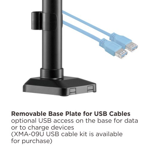 Single Monitor Pole Mounted Premium Aluminum Spring-Assisted Monitor Arm  LDT53-C012P For most 17"-32" Monitors from china(chinese)