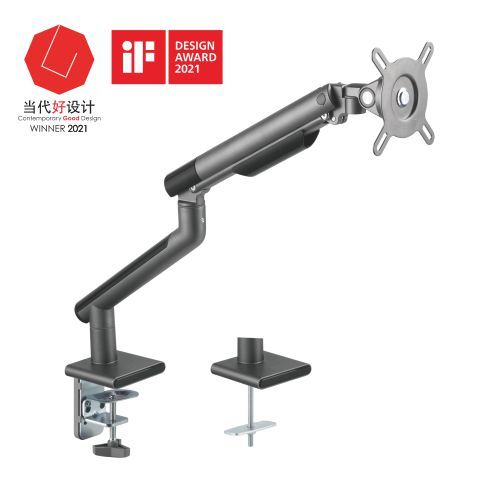 Single Monitor Premium Slim Aluminum Spring-Assisted Monitor Arm LDT49-C012 For most 17"~32" Monitors from china(chinese)