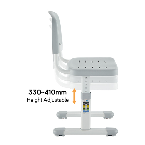Screw-Locking Height Adjustable Kids Desk and Full-Backrest Chair Set B207EDU  Tiltable Desktop/Pull-Out Drawer from china(chinese)