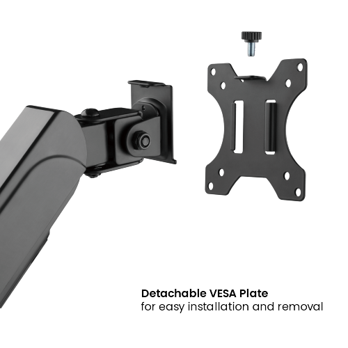  Dual Monitor Pole-Mounted Spring-Assisted Monitor Arm LDT48-C024E  For most 17"-32" Monitors from china(chinese)