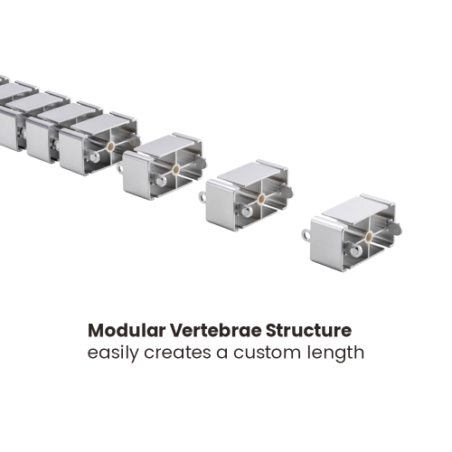 Clamp-On Quad Entry Vertebrae Cable Management Spine CC10-1A Great for Height Adjustable Sit-Stand Desk from china(chinese)