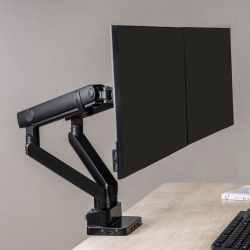  Smart Spring-Assisted Monitor Arm with 8-IN-1 Docking Station