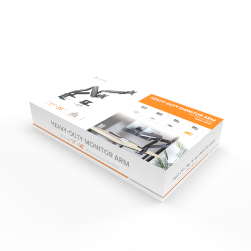 Dual Monitors Aluminum Heavy-Duty Gas Spring Monitor Arm with Docking Station LDT23-C024D For Heavy and Oversized 17"~35" Monitors from china(chinese)