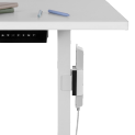 Clamp-On Power Strip Desk Leg Mount