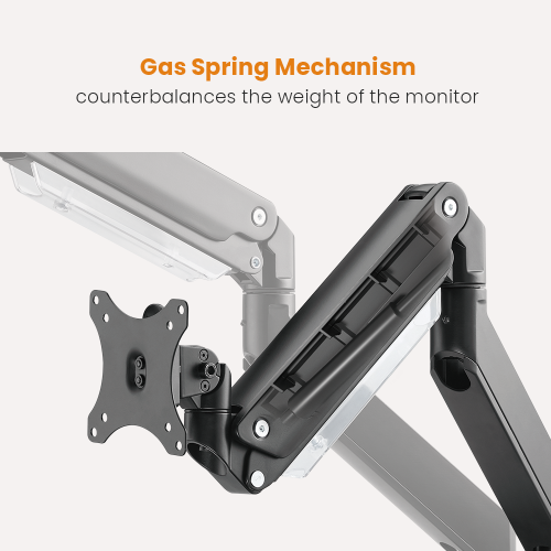 Dual Monitors Aluminum Heavy-Duty Gas Spring Monitor Arm with Docking Station LDT23-C024D For Heavy and Oversized 17"~35" Monitors from china(chinese)