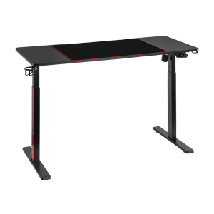 RGB Lighting Sit-Stand Gaming Desk with Creative Control Panel (Single-Motor)