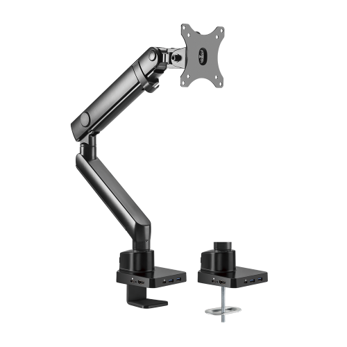 Smart Spring-Assisted Monitor Arm with 6-IN-1 Docking Station LDT20-C012D A unique innovation that merges ergonomics and technology from china(chinese)