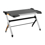 Deluxe RGB Lighting Gaming Desk with Aluminum Frame