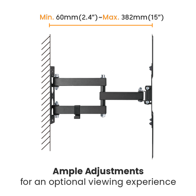 Economical Full-Motion TV Wall Mount LPA68-443 Fits Most 23"-55" TVs from china(chinese)