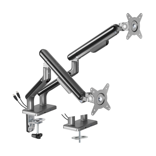  Dual-Monitor NEO Slim Mechanical Spring Monitor Arm with USB-A/USB-C Ports LDT68-C024UC  from china(chinese)