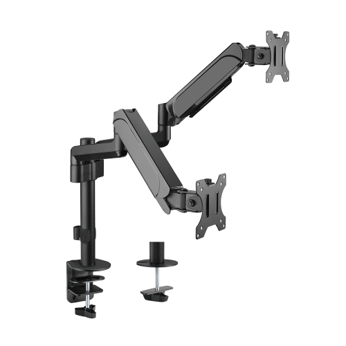  Dual Monitor Pole-Mounted Spring-Assisted Monitor Arm LDT48-C024E  For most 17"-32" Monitors from china(chinese)