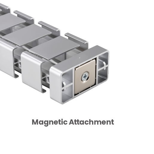 Magnetic Quad Entry Vertebrae Cable Management Spine