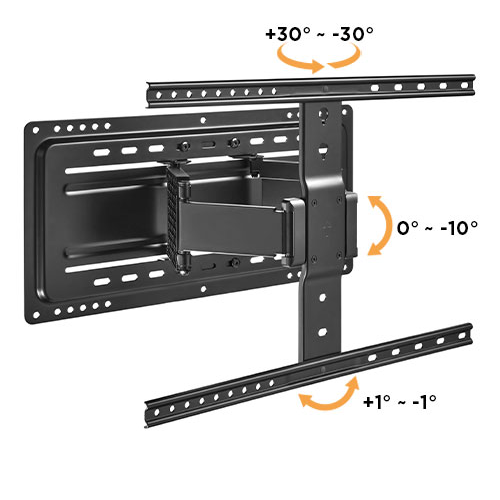SOPORTES DE PARED ARTICULADOS ULTRA DELGADOS PARA TV LPA72-464A Soporta la mayoría de los televisores de 37"~90" y se puede instalar en dos montantes from china(chinese)