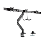Triple Monitors Aluminum Heavy-Duty Gas Spring Monitor Arm with Handle