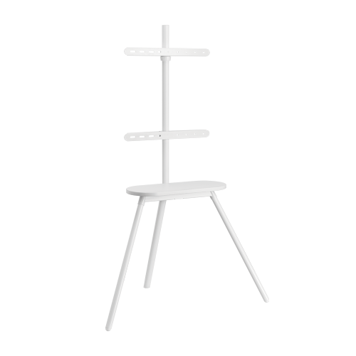 Easel Studio TV Floor Stand with Melamine Shelf FS28-44F-02 Ideal for a variety of styles and aesthetic preferences from china(chinese)