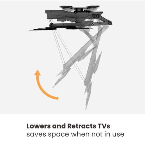 Smart Swivelling Flip Down TV Ceiling Mount for Wood Ceiling Joints PLB-M0544DS  from china(chinese)