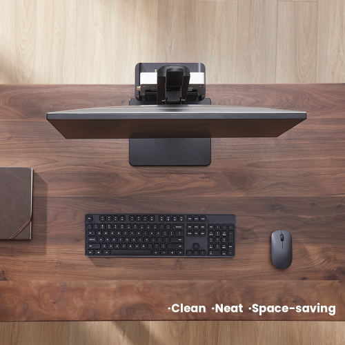 Single Screen Vertical Lift Monitor Stand With Thin Client CPU Mount LDT41-T01MP Provides a clean, neat, and space-saving mounting solution from china(chinese)