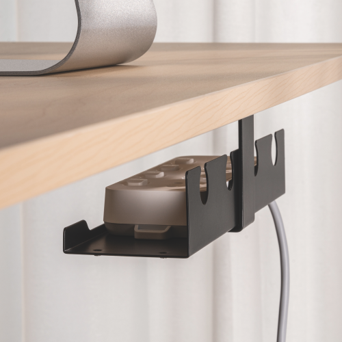 Under-Desk Modular Power Strip Holder (Set) MH02-5 Compatible with most EU, UK & US power strips from china(chinese)