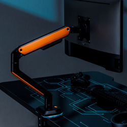 Elemental Gaming Monitor Arm with RGB Lighting