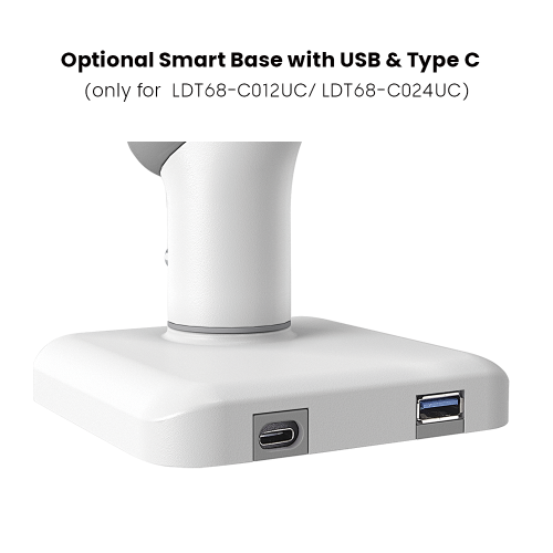 Single-Monitor NEO Slim Mechanical Spring Monitor Arm with USB-A/USB-C Ports LDT68-C012UC  from china(chinese)