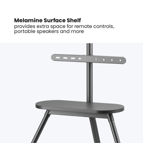 Easel Studio TV Floor Stand with Melamine Shelf FS28-44F-02 Ideal for a variety of styles and aesthetic preferences from china(chinese)