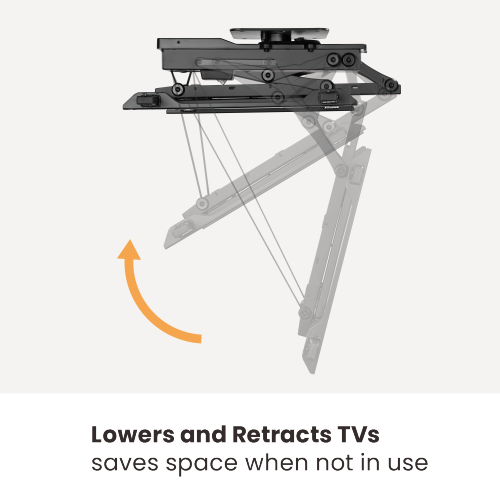 Large Smart Swivelling Flip Down TV Ceiling Mount for Cement or Other Solid Surfaces PLB-M0546S  from china(chinese)