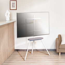 Easel Studio TV Floor Stand with Fabric Shelf