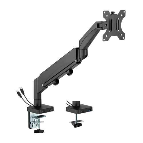 Single Monitor Space-Saving Spring-Assisted Monitor Arm with USB-A/USB-C Ports LDT56-C012UC  from china(chinese)