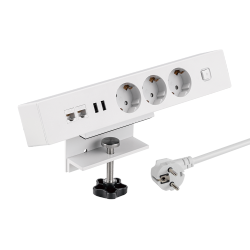 EU Standard Outlet Clamp-On Power Strip