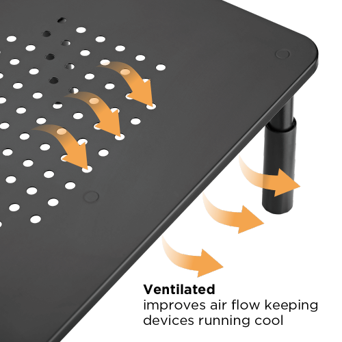 デュアルモニター用換気高さ調節可能なモニター/ノートパソコンスタンド STB-089 ノートパソコンおよび13''から32''のモニターに最適です。 from china(chinese)