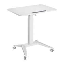 PREMIUM PNEUMATIC TILTABLE & HEIGHT ADJUSTABLE MOBILE WORKSTATION WITH LARGE WORKSURFACE
