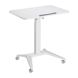 Premium Pneumatic Height Adjustable Mobile Workstation with Large Worksurface