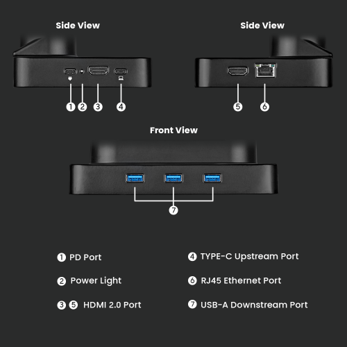 Dual Monitors Aluminum Heavy-Duty Gas Spring Monitor Arm with Docking Station LDT23-C024D For Heavy and Oversized 17"~35" Monitors from china(chinese)
