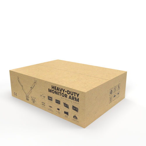 Dual Monitors Aluminum Heavy-Duty Gas Spring Monitor Arm with Docking Station LDT23-C024D For Heavy and Oversized 17"~35" Monitors from china(chinese)