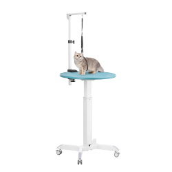 Height Adjustable Pet Grooming Table with Rotating Tabletop