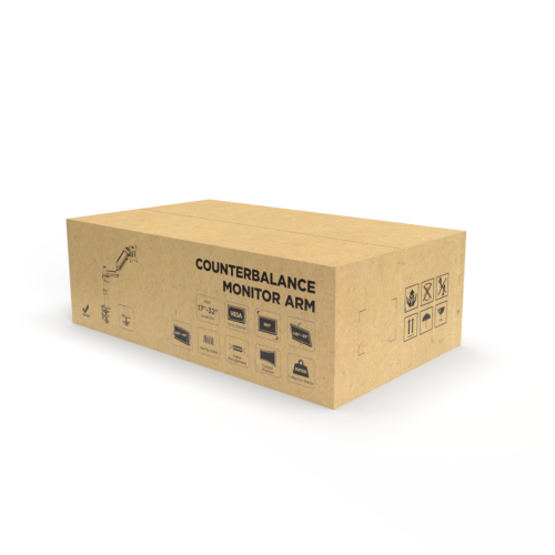 Single Monitor Pole-Mounted Spring-Assisted Monitor Arm LDT48-C012E  For most 17"-32" Monitors from china(chinese)