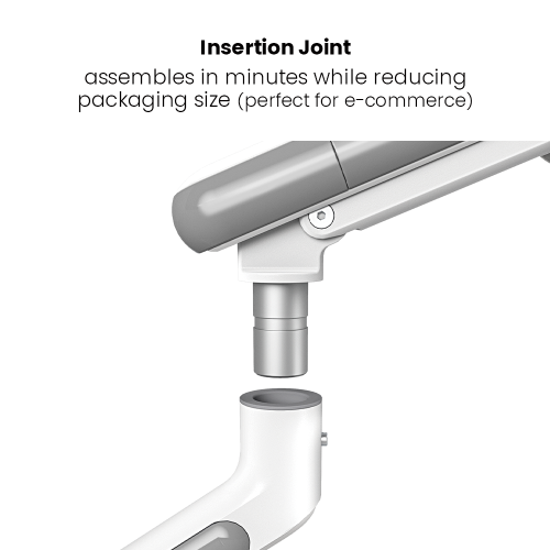  Dual-Monitor NEO Slim Mechanical Spring Monitor Arm with USB-A/USB-C Ports LDT68-C024UC  from china(chinese)