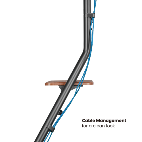 Bauhaus Style Corner TV Stand with 2-Tier Wood Shelves  FS40-46T  from china(chinese)