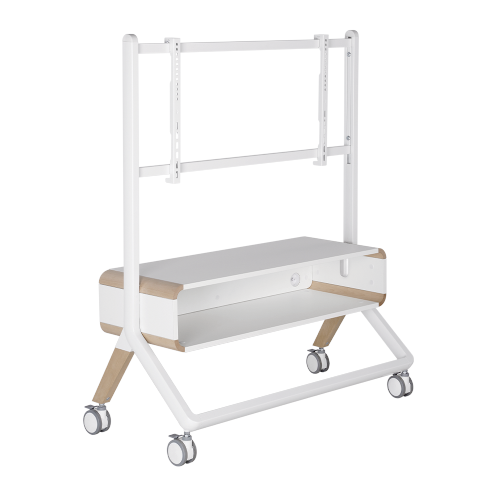 キャビネット付きイーゼルスタジオテレビカート FS33-46F-01 屋内または屋外のエンターテインメントのモバイル使用に最適 from china(chinese)