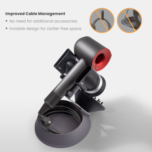 Hair Dryer Stand for Dyson Supersonic HAB-10 Upgraded for 5-attachment Storage from china(chinese)