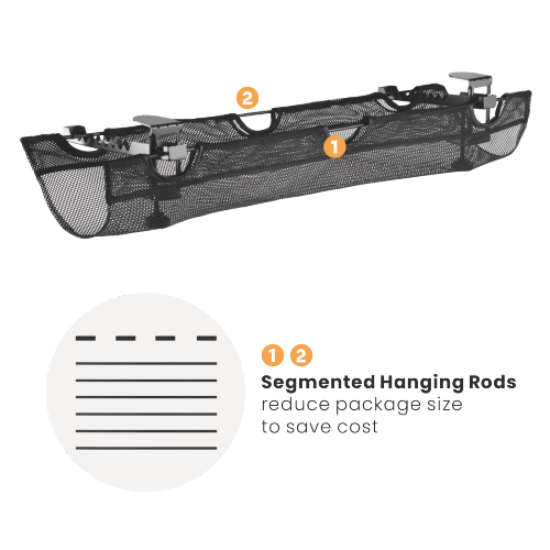 Large Under-Desk Mesh Cable Management CC11-7M Put an end to Clutter!  from china(chinese)