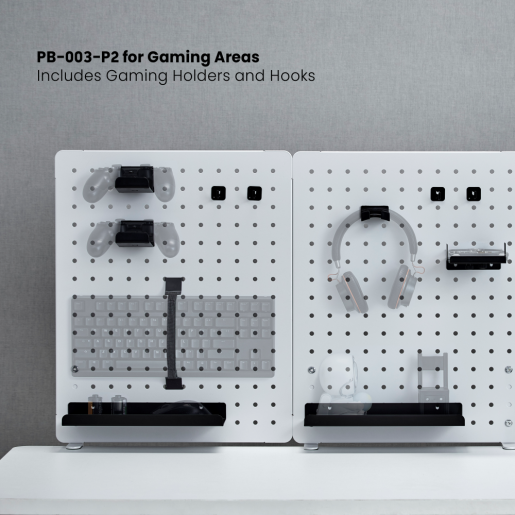Pegboard Accessory Package for Gaming Areas