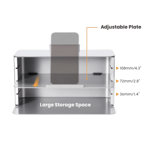 3-in-1 Steel Tablet/File Stand STB-182 Stand & Storage Box & Whiteboard from china(chinese)