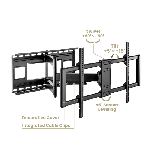 HEAVY-DUTY FULL-MOTION TV WALL MOUNT LPA77-483 For most 43”-90” LED, LCD Curved ＆ Flat Panel TVs from china(chinese)