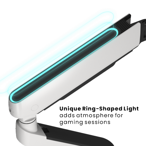 RGB Lighting Gaming Dual-Monitor Arm with Built-in Control Button LDT54-C024L For Most 17"-32" Monitors from china(chinese)