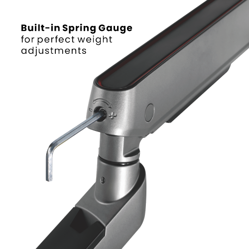 RGB Lighting Gaming Dual-Monitor Arm with Built-in Control Button LDT54-C024L For Most 17"-32" Monitors from china(chinese)