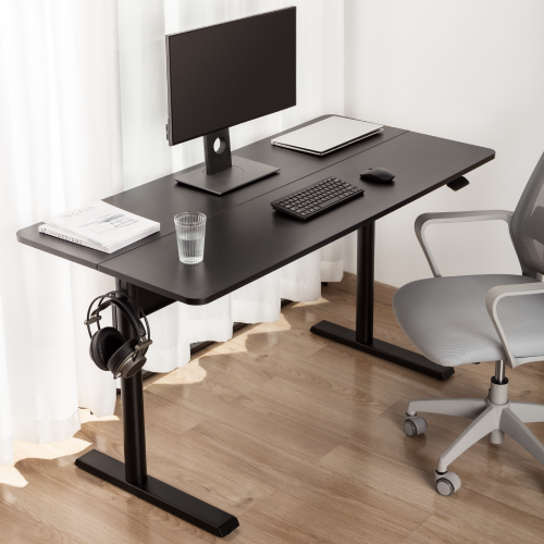 Compact Pneumatic Standing Desks with Large Surface G04-22D-BL A fusion of stylish design and optimal using experience from china(chinese)